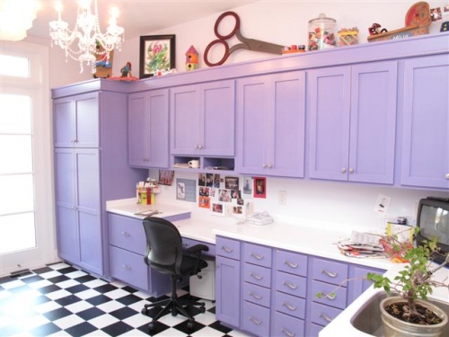Lavender Office/Craftroom