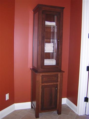 Glass Cabinet with Inset Doors