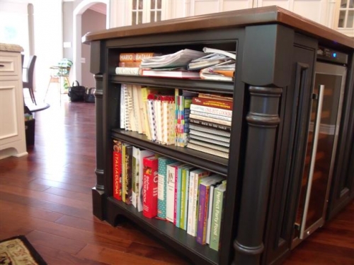 End of Island Bookcase with Post
